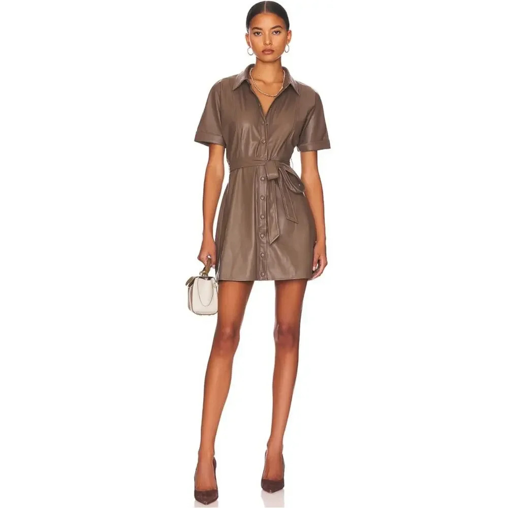 NWT HEARTLOOM‎ Soho Dress size Large Faux Leather